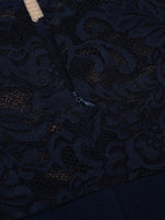 Load image into Gallery viewer, Women's Mother of the Bride Lace Bodycon Dress High Neck Sleeve Style