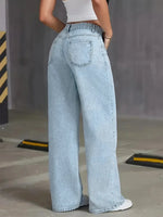 Load image into Gallery viewer, Women's Low Rise Boyfriend Jeans in Blue