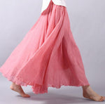 Load image into Gallery viewer, Women's Maxi Skirt High Waist Flowing a Line Casual Bohemian Style