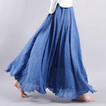 Load image into Gallery viewer, Women's Maxi Skirt High Waist Flowing a Line Casual Bohemian Style