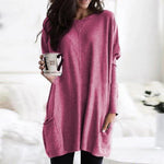 Load image into Gallery viewer, Effortless Tunics for Women with Oversized Long Sleeve Pocket Style