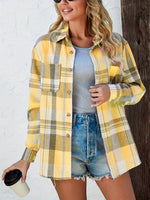 Load image into Gallery viewer, Women's Plaid Flannel Cardigan Sweater Open Front Oversized Long Sleeve Shirt