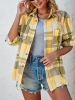 Load image into Gallery viewer, Women's Plaid Flannel Cardigan Sweater Open Front Oversized Long Sleeve Shirt
