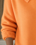 Load image into Gallery viewer, Women's Cardigan Sweater Polo Collar Button Front Knit Style