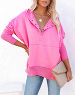 Load image into Gallery viewer, Women's Hoodies Relaxed Tunic Length Drawstring Pullover Sweatshirt Style