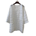 Load image into Gallery viewer, Women's Tunics Relaxed Linen Patch Pocket Casual Style