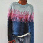 Load image into Gallery viewer, Women's Sweaters Retro Striped Relaxed Fit Boat Neckline