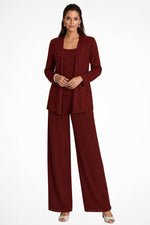 Load image into Gallery viewer, Women's Women Suits Sequin Jacket Wide Leg Pants Formal Wedding Guest Style
