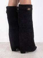 Load image into Gallery viewer, Women's Boots Pointed Toe Block Heel Knee High Style