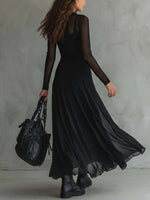 Load image into Gallery viewer, Raven | Elegant Black Going Out Dress for Black Tie Formal Style
