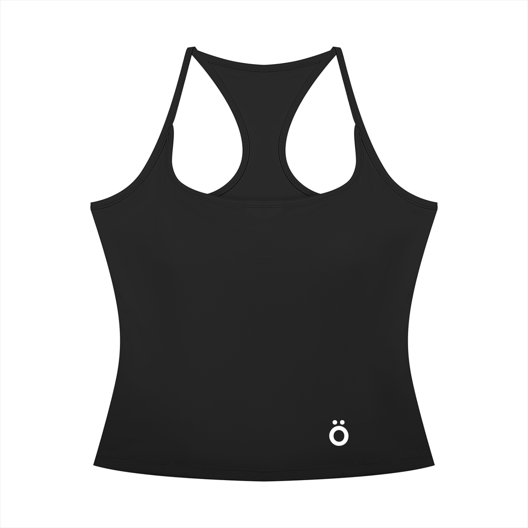 Sabina Crop Yoga Tank Top - In Black