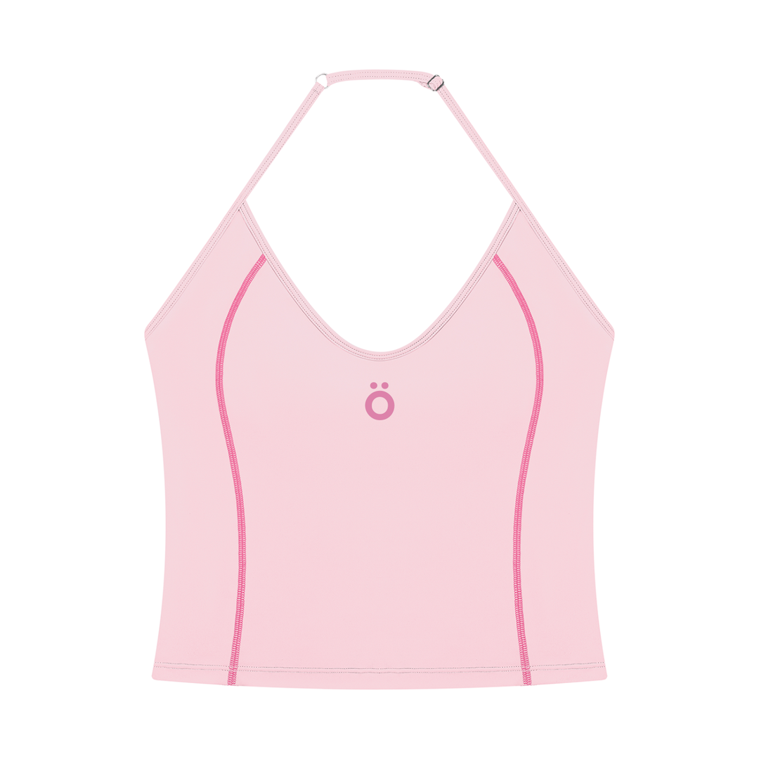Aria+Marcella Halter Tank Top & Biker Shorts Matching Set