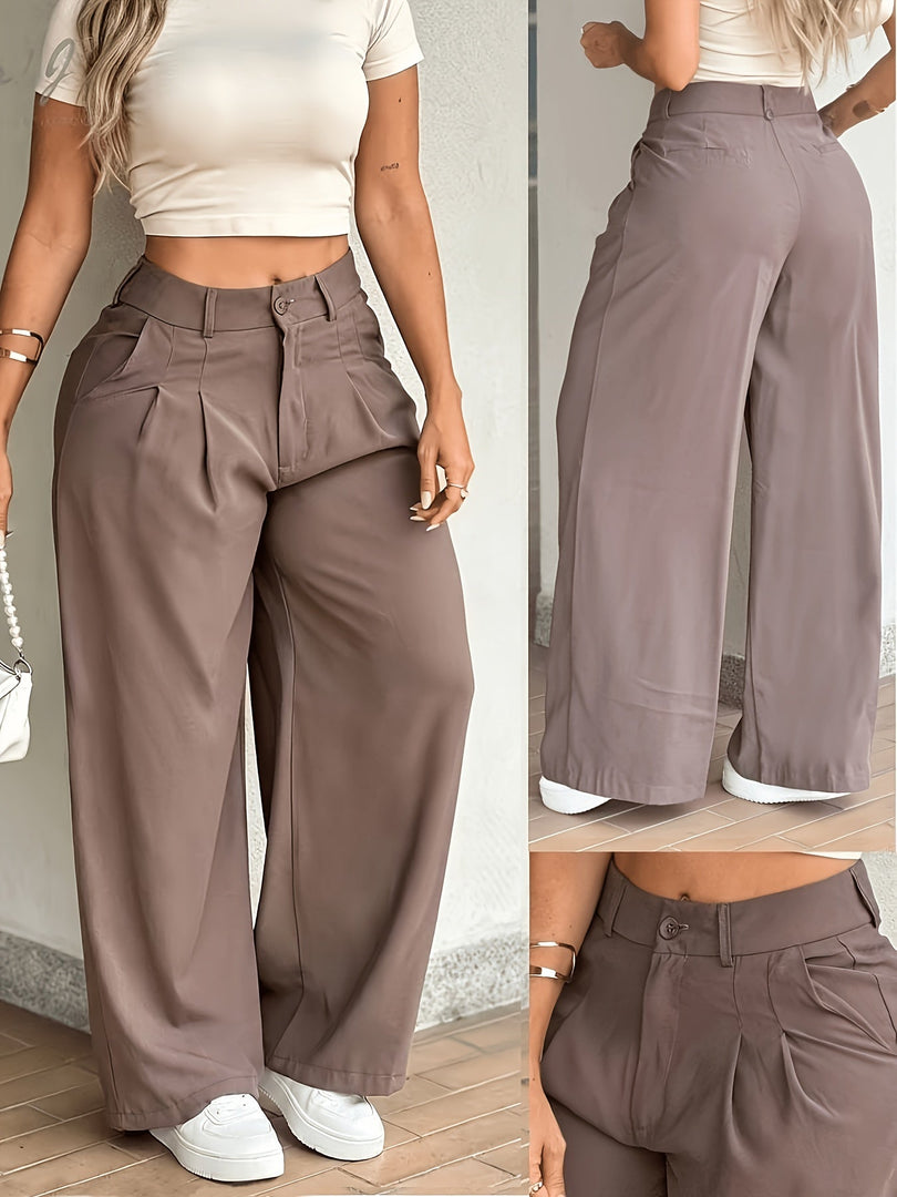 Women's Cargo Pants High Waist Wide Leg Relaxed Flowing Style