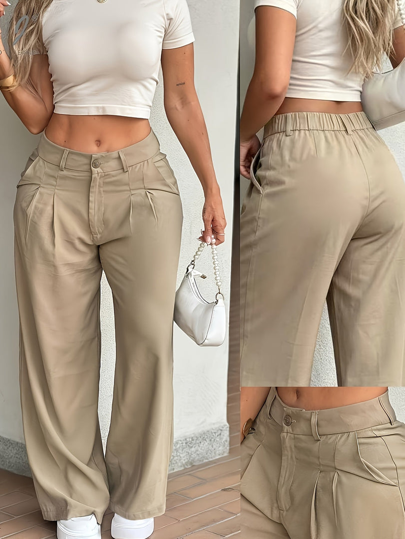 Women's Cargo Pants High Waist Wide Leg Relaxed Flowing Style