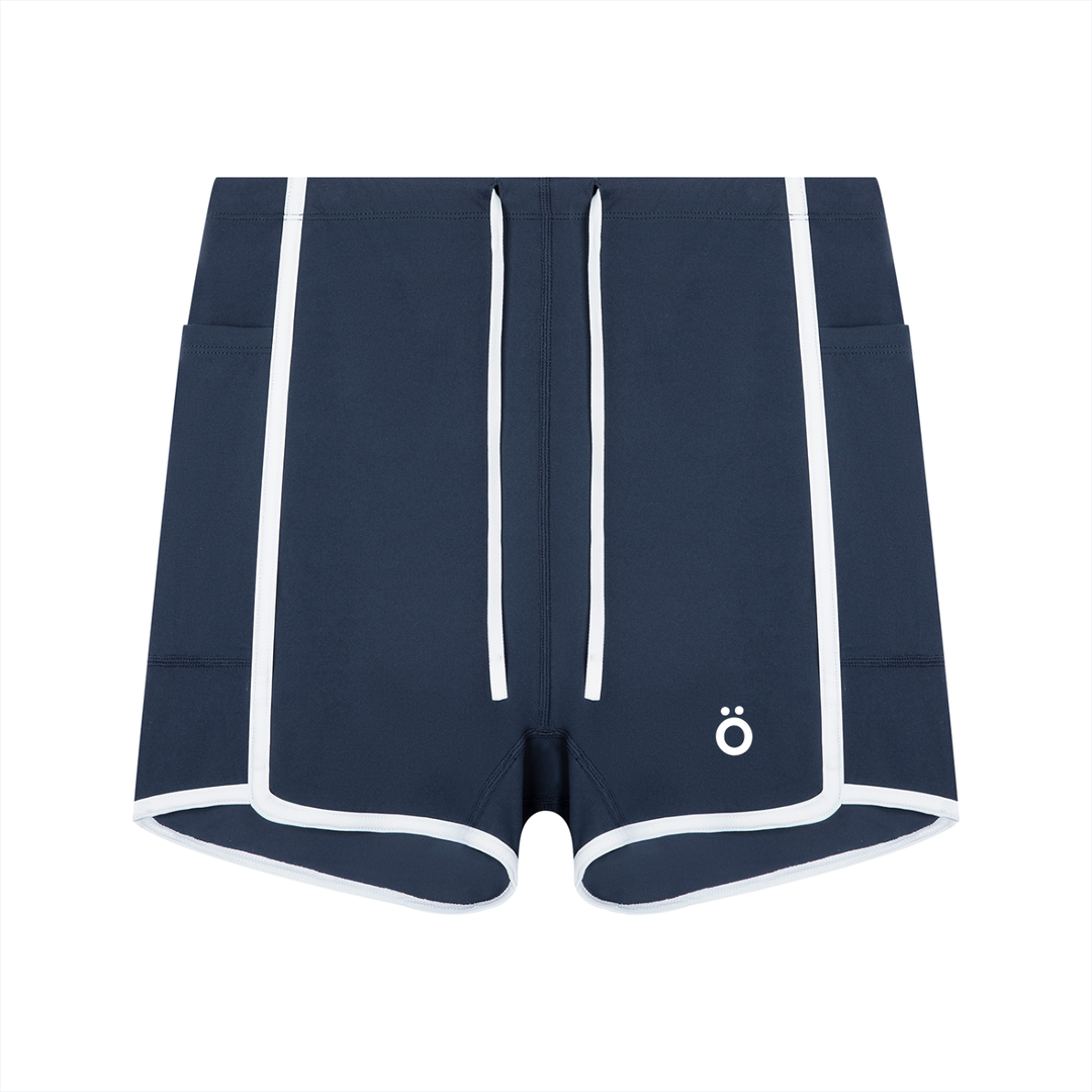 Mira High Rise Color Block Yoga Shorts