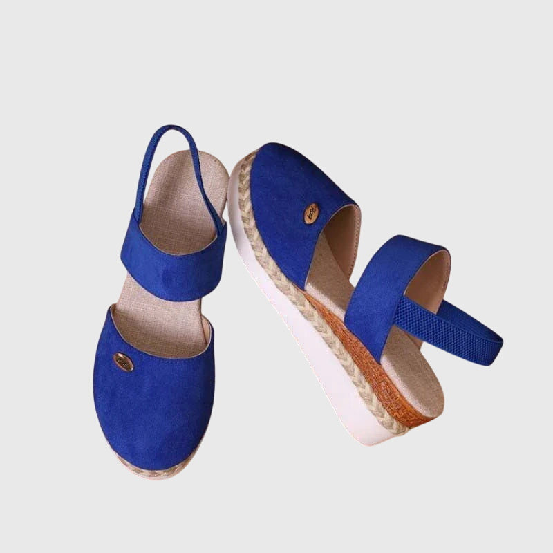 Women's Boho Sandals Beaded Elastic Ankle Strap