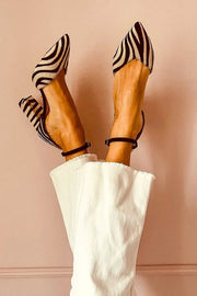 Women's Zebra Print Ballet Flats Casual Flat Style