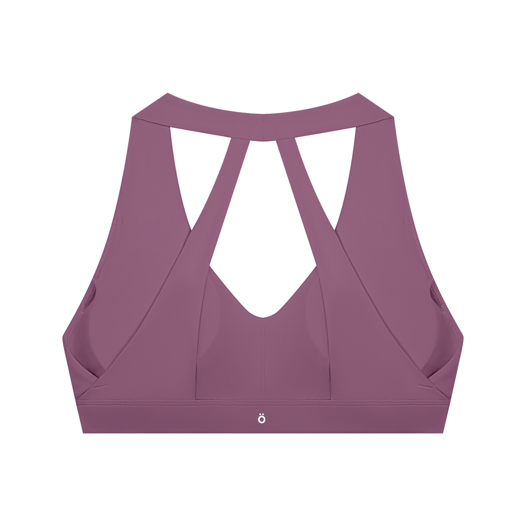 Flora Halter Cropped Sports Bra