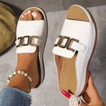 Load image into Gallery viewer, Women's Mules Buckle Strap Open Toe Slip On Style
