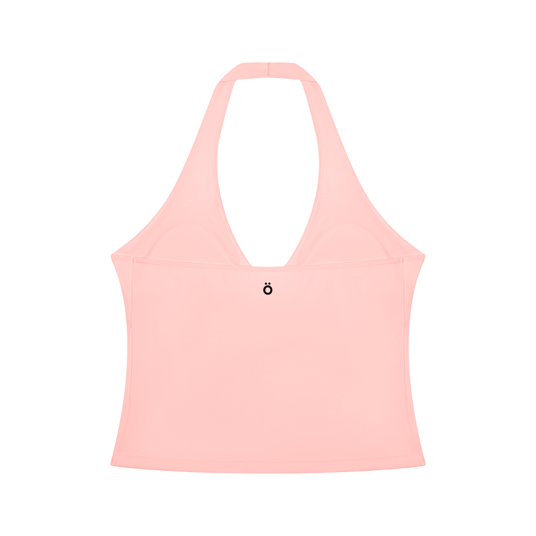 Albina Ruched Halter Yoga Tank Top