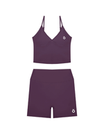 Load image into Gallery viewer, Tertia + Antonia V-Neck &amp; High Waisted Yoga Matching Set - in Dark Colors
