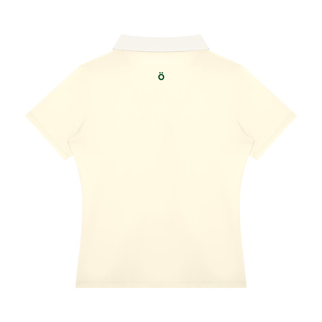 Vespera Block Polo Shirt - In Beige