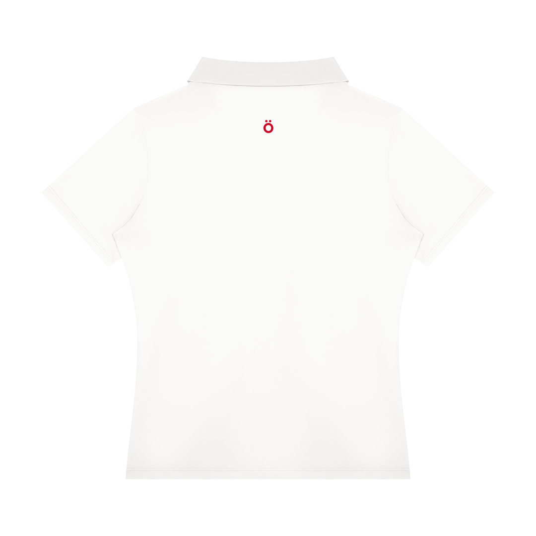 Vespera Block Polo Shirt - In White