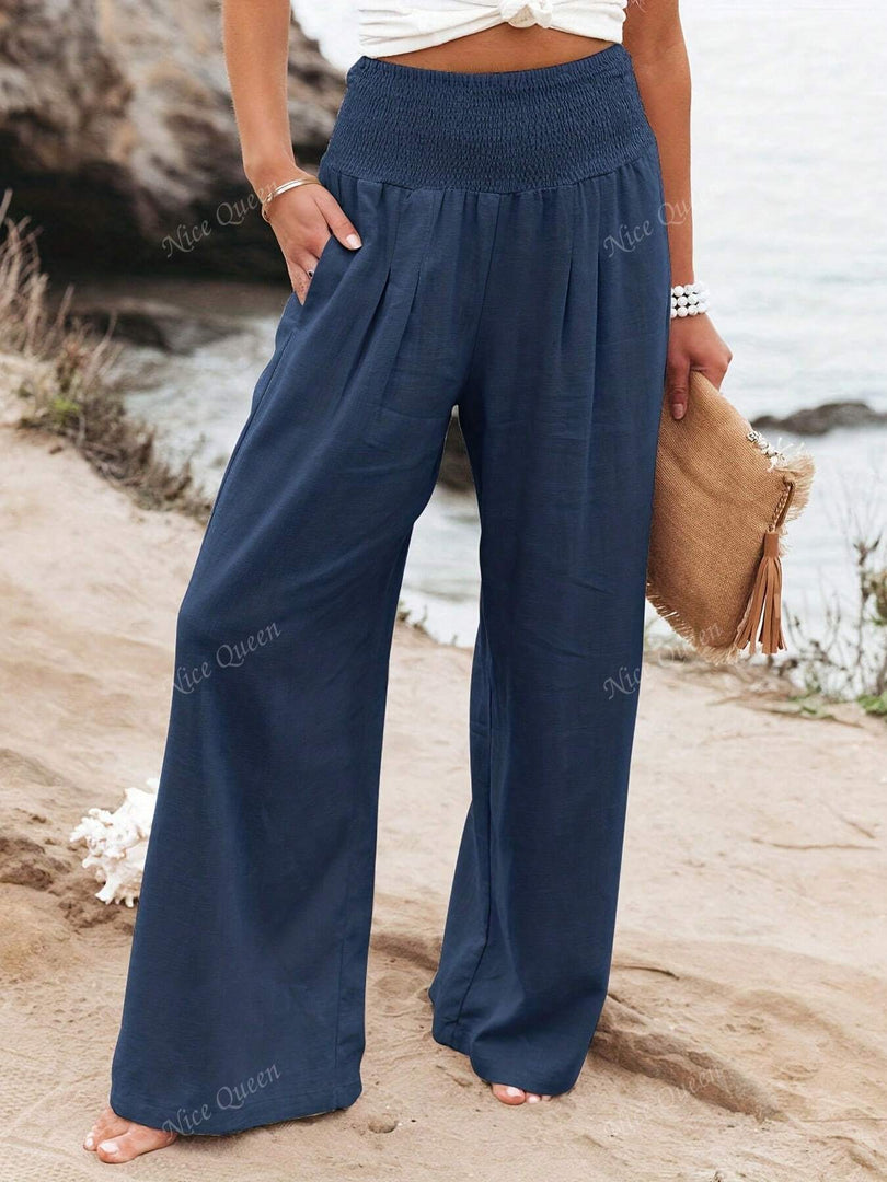 Women's Wide Leg Linen Pants