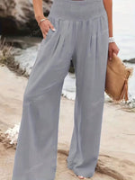 Load image into Gallery viewer, Women's Wide Leg Linen Pants
