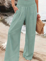 Load image into Gallery viewer, Women's Wide Leg Linen Pants
