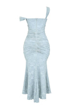 Load image into Gallery viewer, Women's Corset Dress for Formal Wedding Guest Style with Ruched Mermaid Hem
