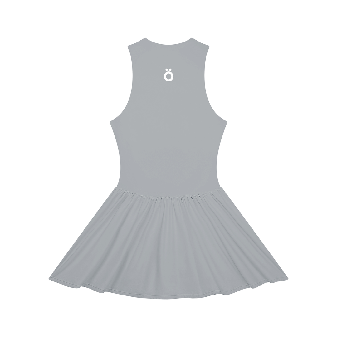 Selena Ruched Sleeveless Full-Zip Dress