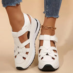 Load image into Gallery viewer, Women's Platform Sandals Cutout Strap Sporty Open Toe Style

