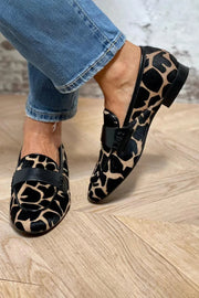 Women's Leopard Print Loafers Casual Flat Style