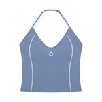 Load image into Gallery viewer, Aria Halter Tank Top - In Blue
