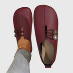 Load image into Gallery viewer, Women's Flat Shoes Soft Suede Toggle Lace Slip On Barefoot Style
