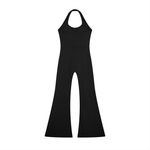 Load image into Gallery viewer, Valeria Halter Flared Jumpsuit
