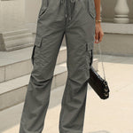 Load image into Gallery viewer, Women's Cargo Pants Drawstring Waist Straight Leg Style
