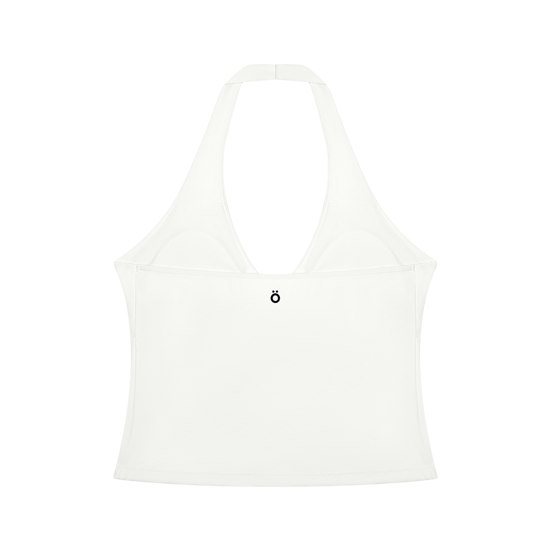 Albina Ruched Halter Yoga Tank Top