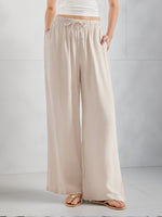 Load image into Gallery viewer, Women's Linen Wide Leg Pants High Waist Flowing Relaxed Casual Style
