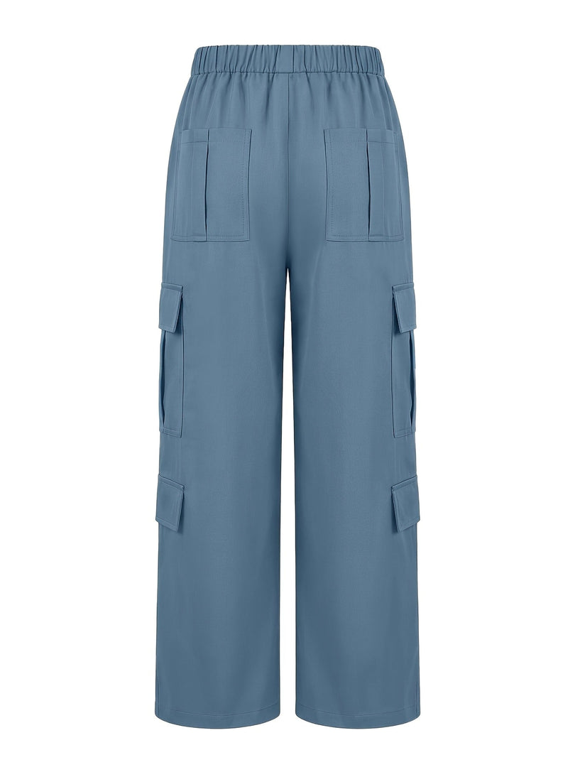 Women's Cargo Pants High Waist Wide Leg Relaxed Flowing Style