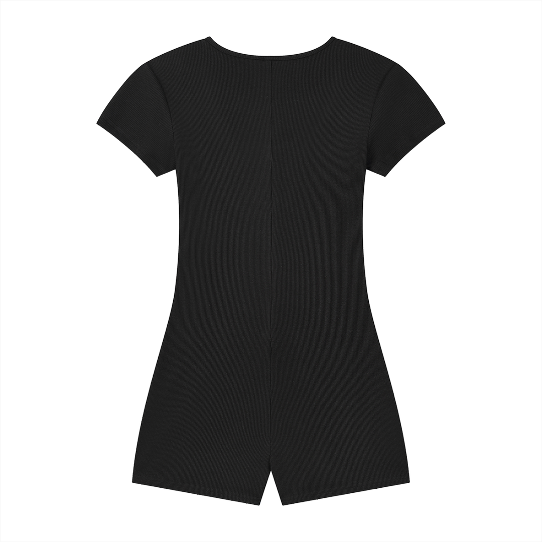 Claudia Dual-Function Cape Tie-Waist Romper