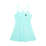 Load image into Gallery viewer, Clara Paneled A-Line Dress - In White &amp; Sky Blue
