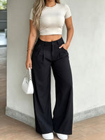 Load image into Gallery viewer, Women's Cargo Pants High Waist Wide Leg Relaxed Flowing Style
