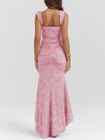 Load image into Gallery viewer, Women's Corset Dress for Formal Wedding Guest Style with Ruched Mermaid Hem
