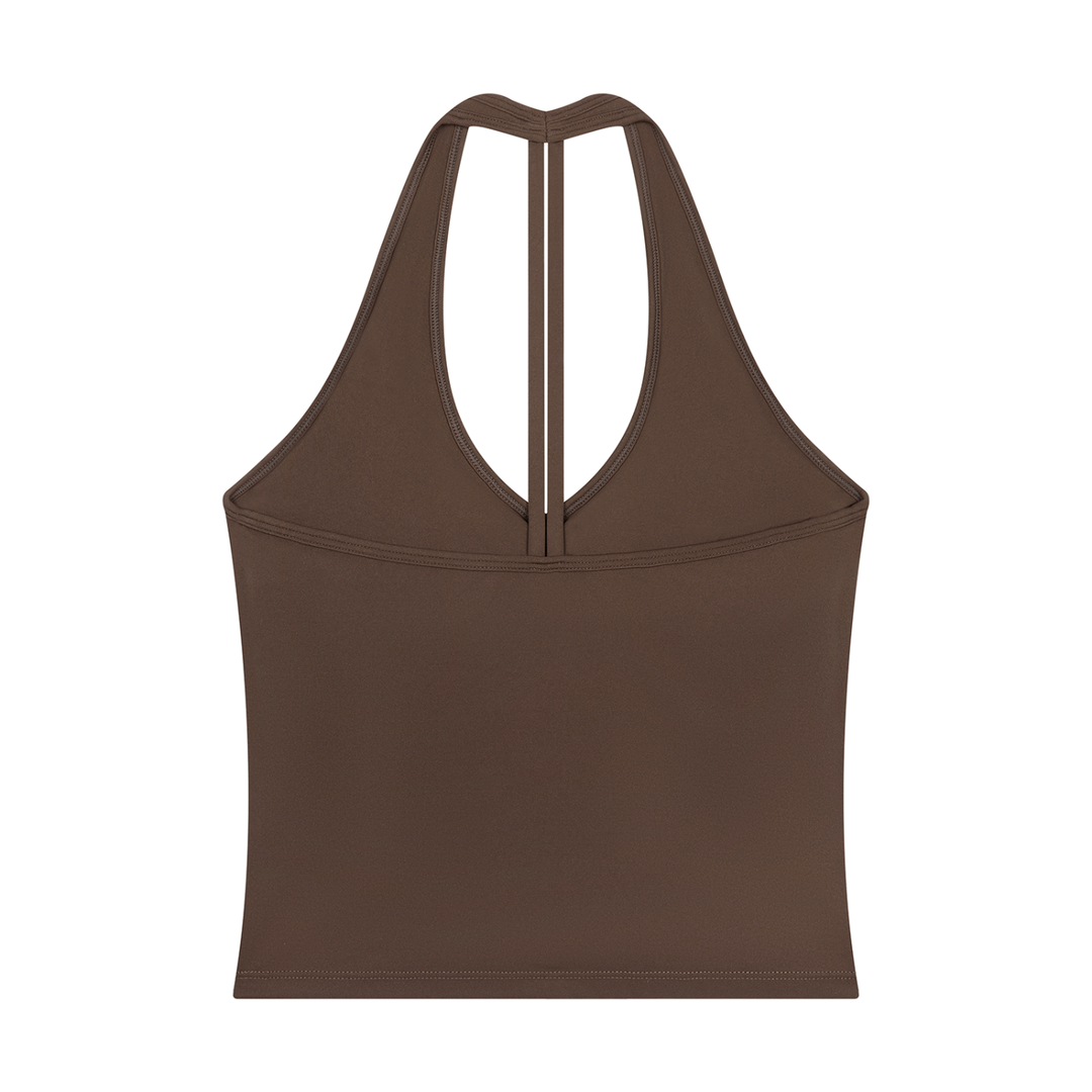 Stella Halter V-Neck Yoga Tank Top