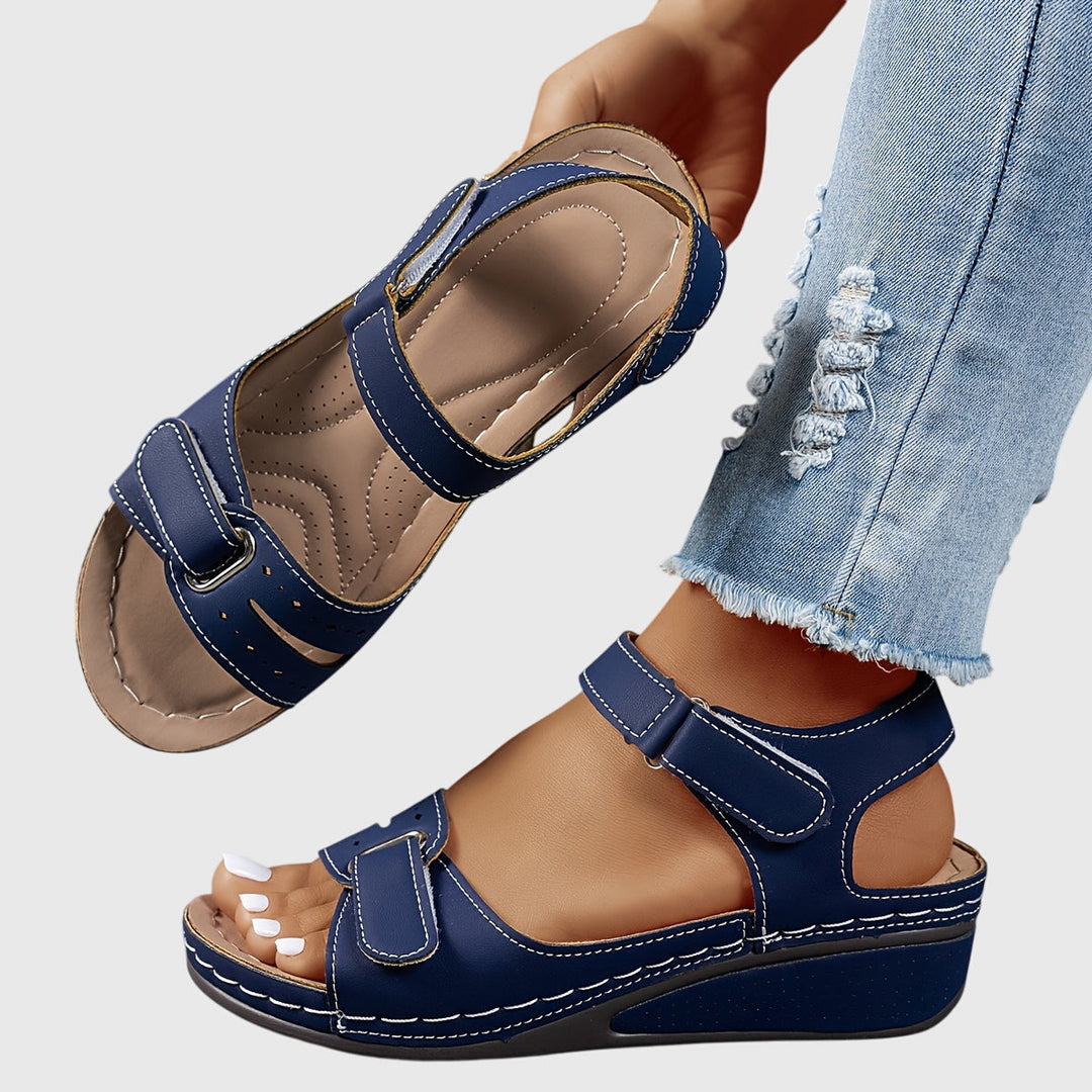 Women's Orthopedic Sandals Buckle Strap Platform Open Toe Style