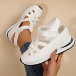 Load image into Gallery viewer, Women's Platform Sandals Cutout Strap Sporty Open Toe Style
