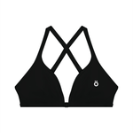 Load image into Gallery viewer, Vibia Yoga Sports Bra - Black &amp; Plum Purple
