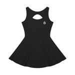 Load image into Gallery viewer, Rosalia Open-Back Tennis Dress - Black &amp; Yellow
